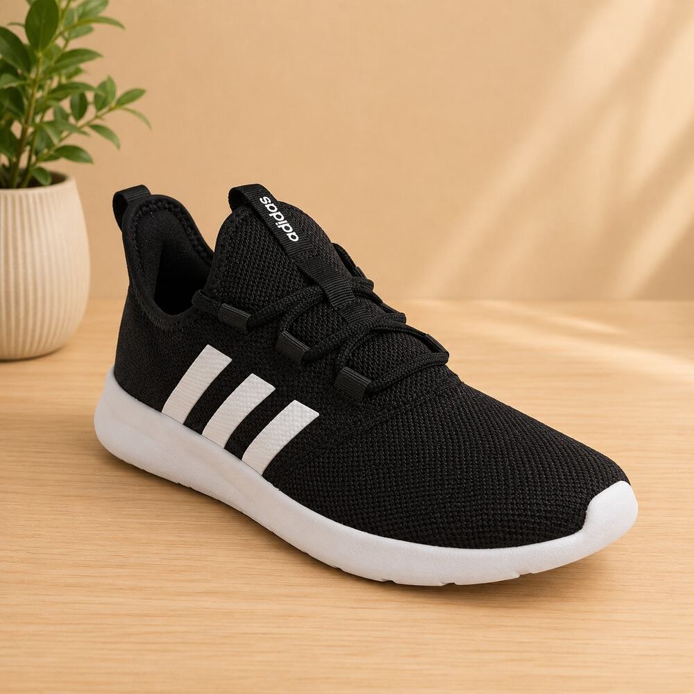 NWT Adidas Women's Casual Running Shoes, Black/White/Carbon, 10